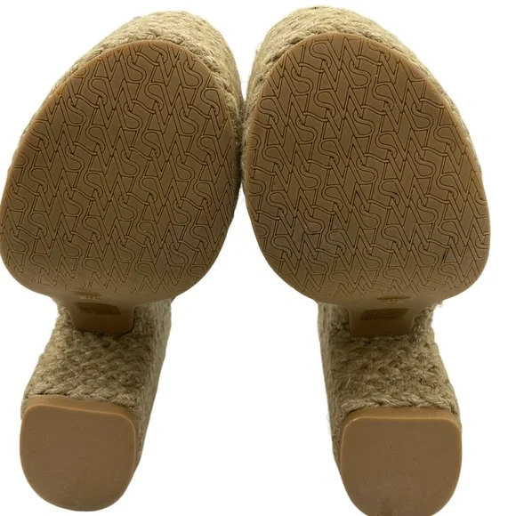 NWOB Stuart Weitzman Playa Sohigh Leather Knot Espadrille Platform Sandals - Picture 13 of 14